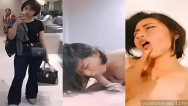 Cewek Rambut Pendek Gatel Dientot Sampai Memek Bergetar